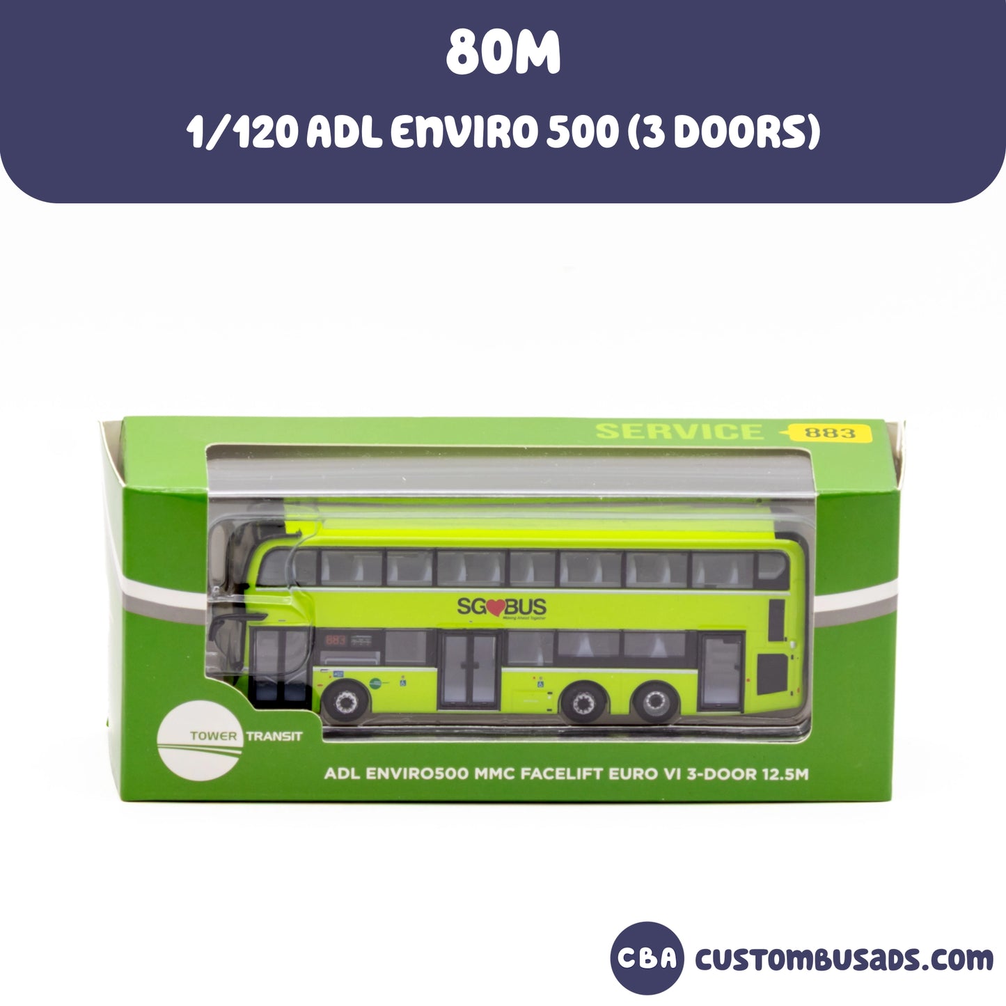 1/120 ADL E500 (3 Doors) Service 883 (80M)