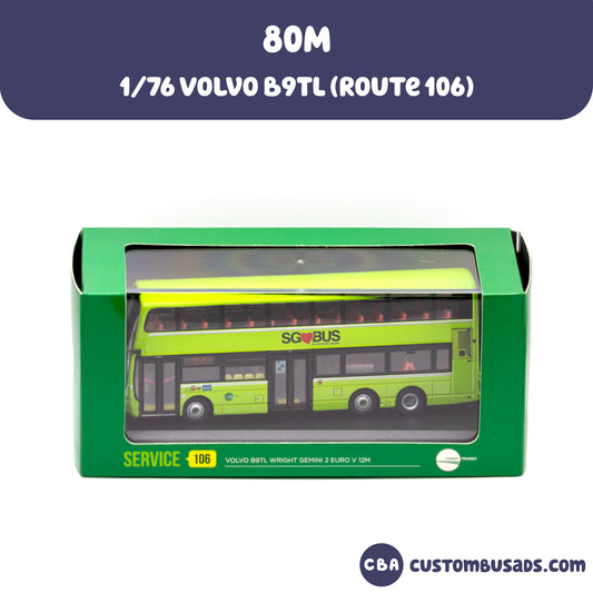 1/76 Volvo B9TL Lush Green (106)